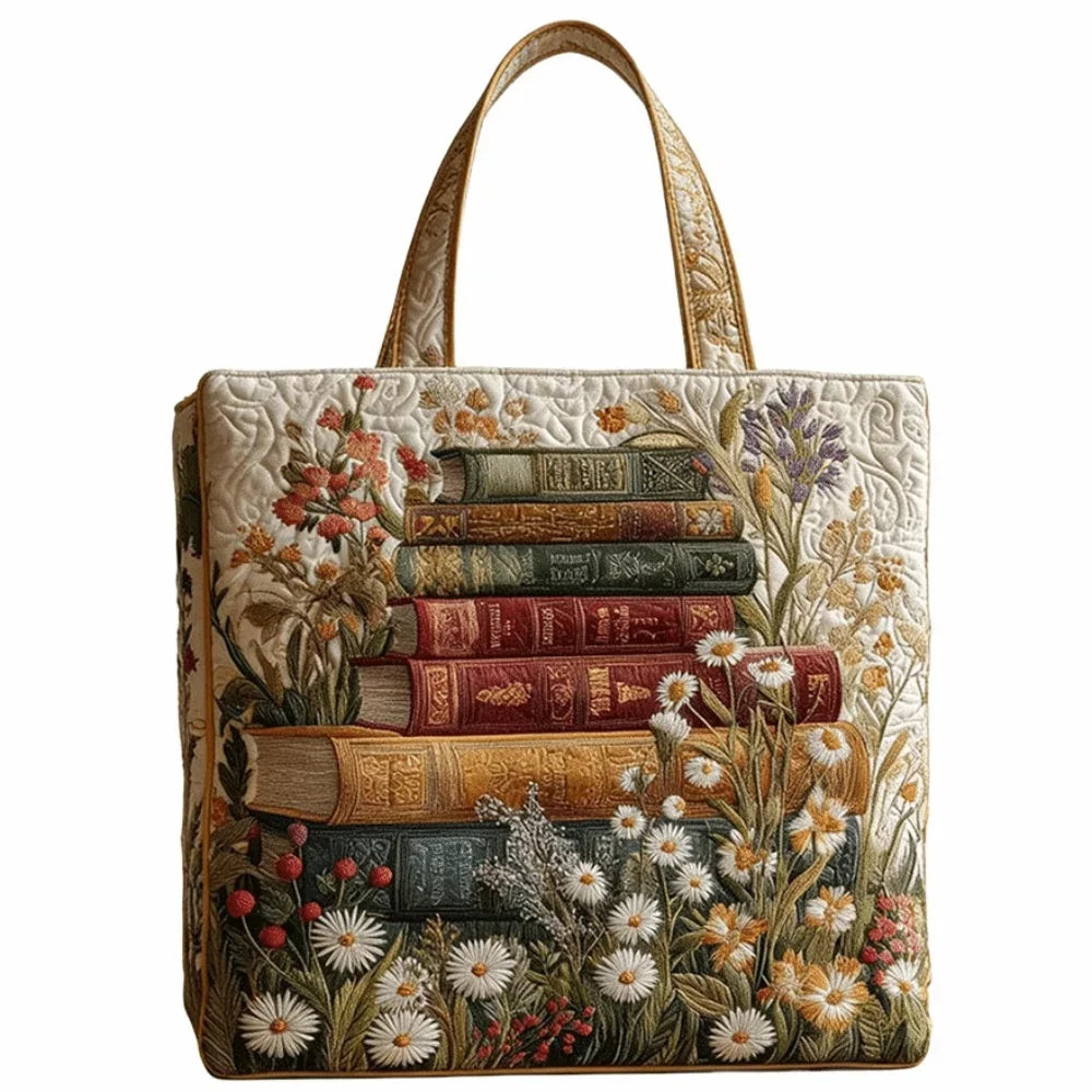 Quilted Tote Bag | Vintage-Style Large Capacity Everyday Handbag