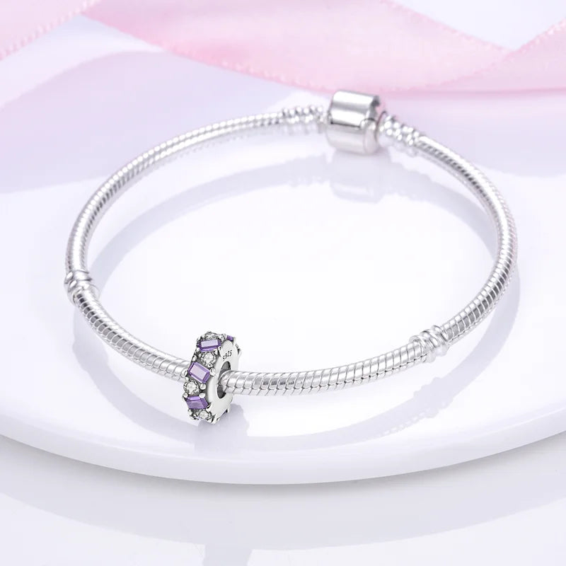 925 Sterling Silver Charm Holder Set – Bag Charm & Key Ring for DIY Jewelry