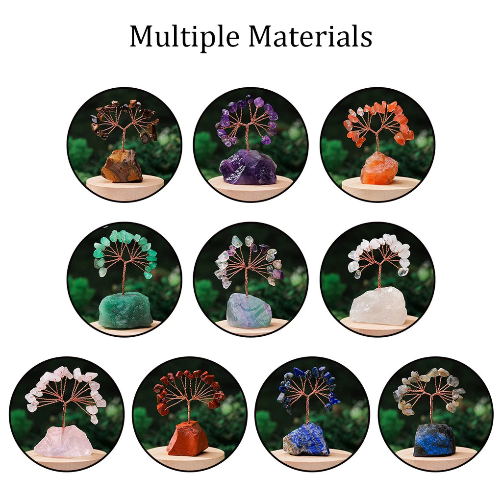 Natural Gemstone Crystal Lucky Tree