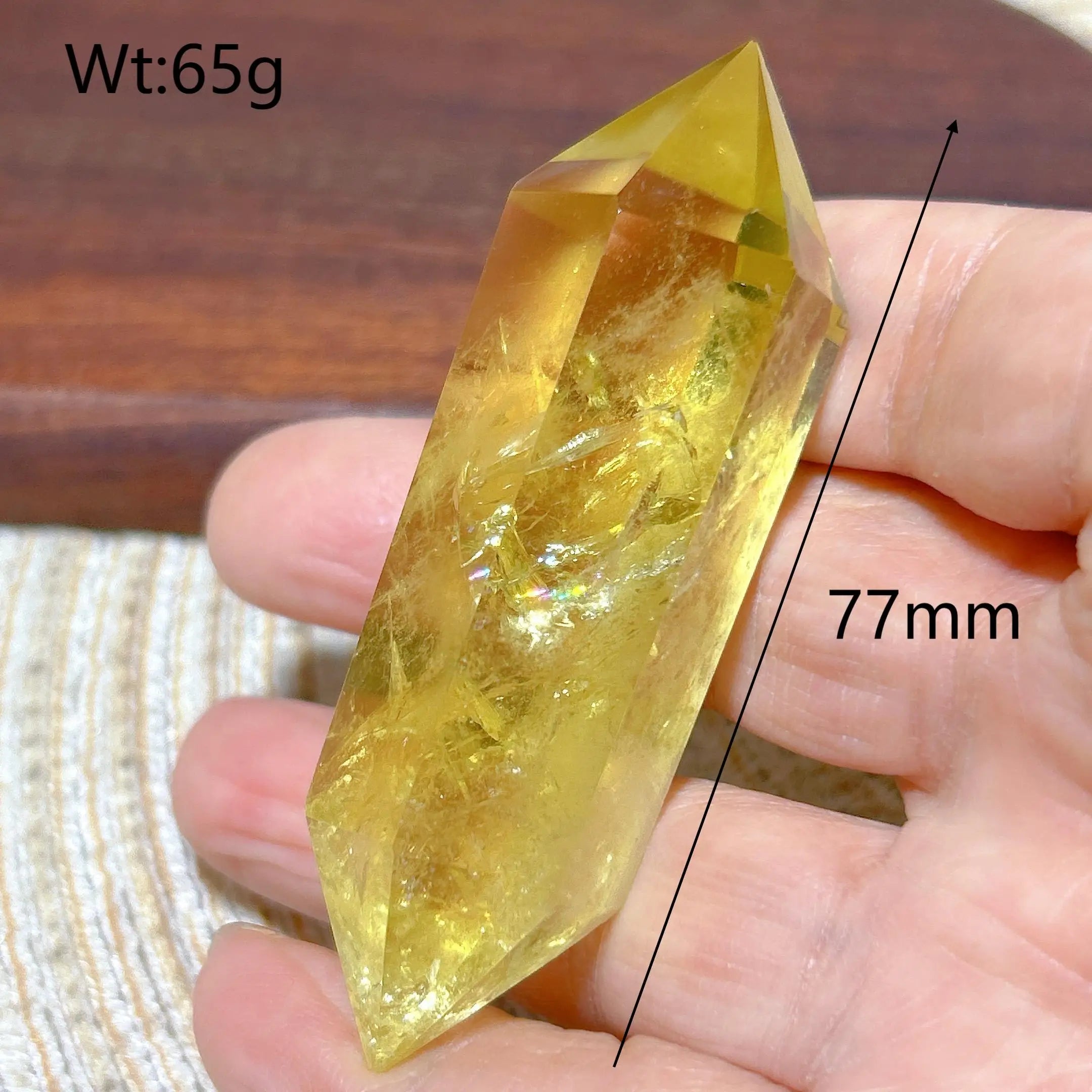 Smoky Citrine Double Tower Crystal