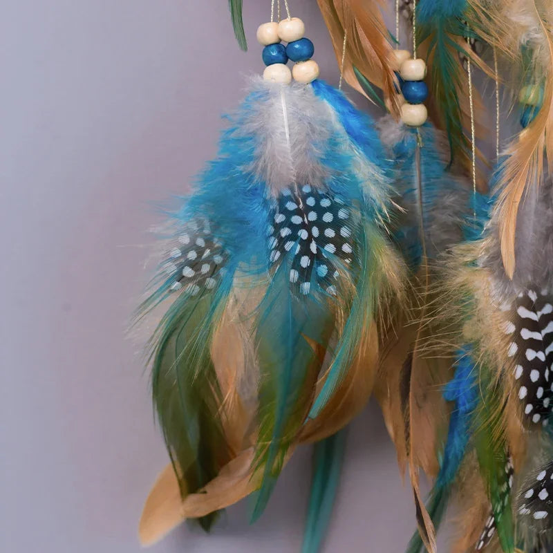 Five Ring Boho Dreamcatcher Wall Hanging