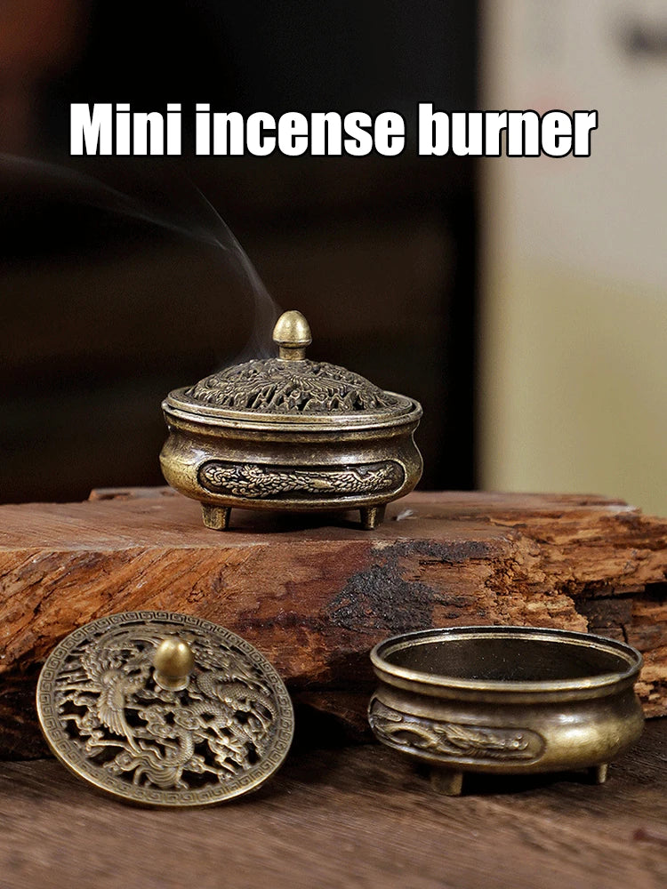 Antique Brass Pocket Incense Burner