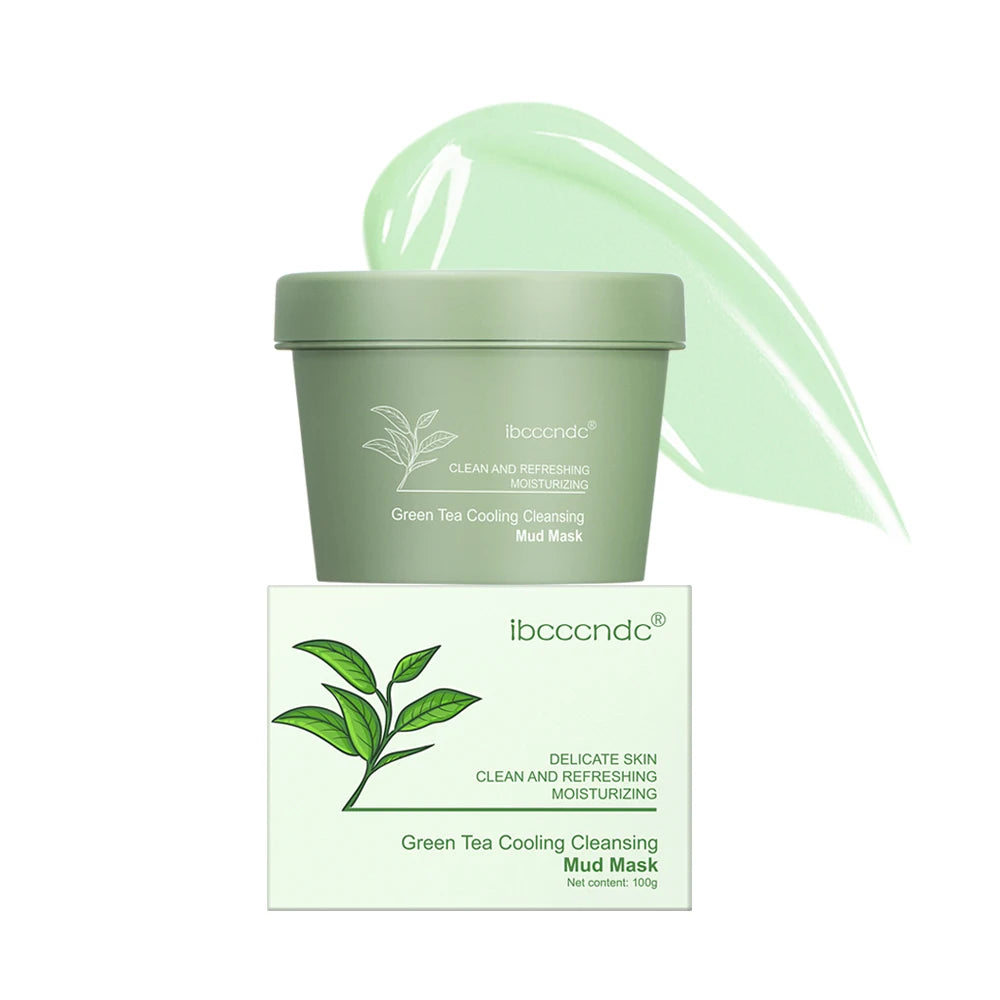 Green Tea Clay Mud Mask – 100g | Deep Cleansing & Pore Refining