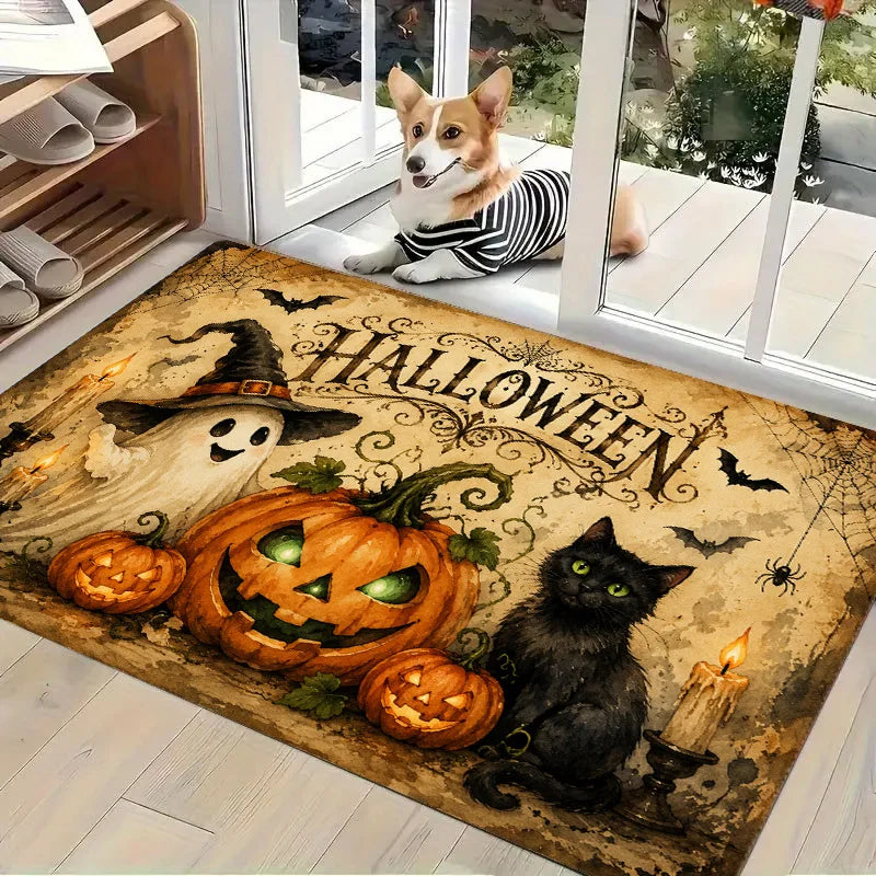 Vintage Halloween Floor Mat | Four Printed Styles