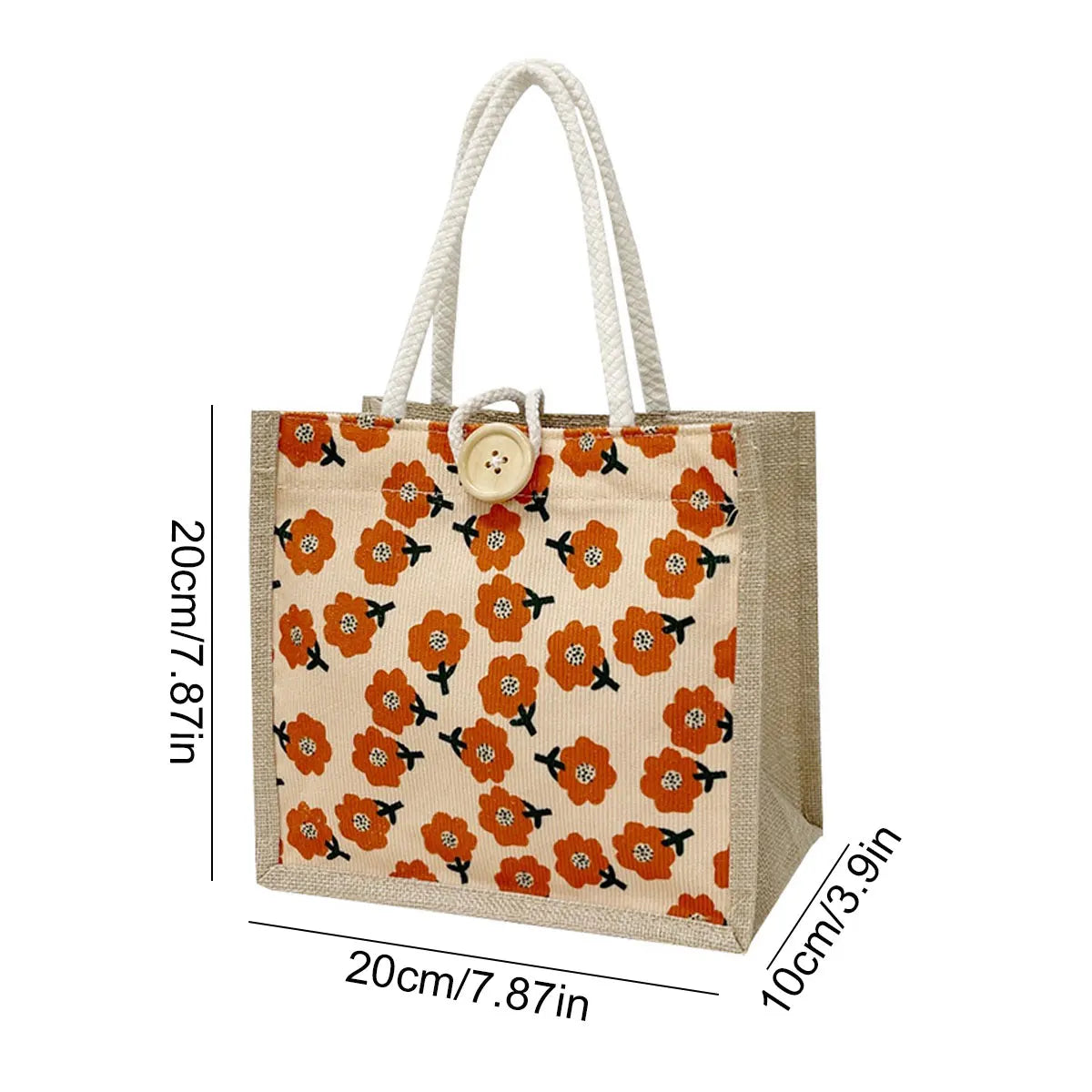 Mini Floral Linen Handbag | Boho Square Bag for Women | 6 Styles