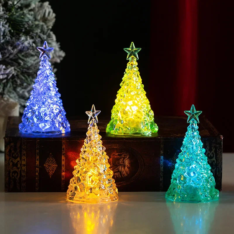 Mini LED Christmas Tree | Resin & Plastic Tabletop Decor