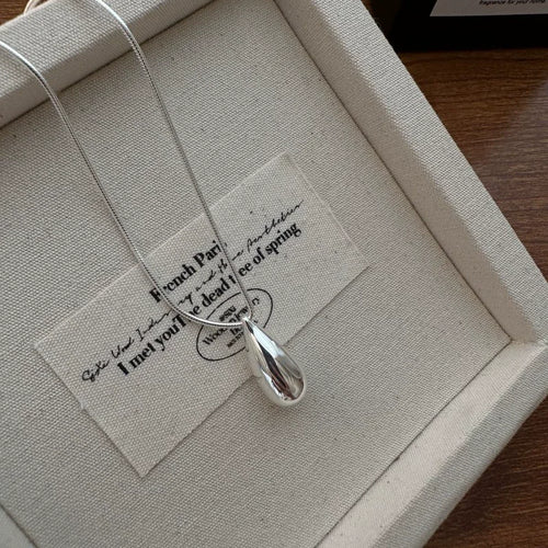 925 Sterling Silver Teardrop Necklace