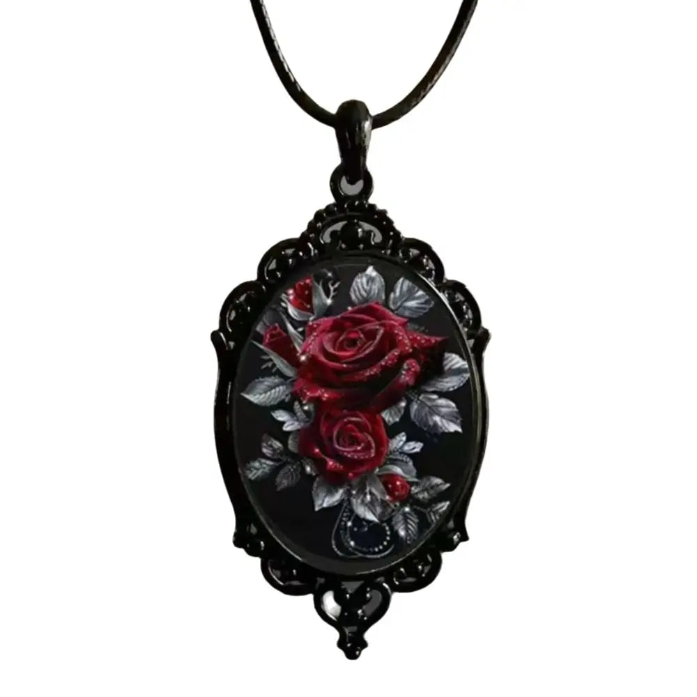 Gothic Sun & Moon Witch Necklace | Vintage Cameo Punk Charm | Witchy Jewelry Gift