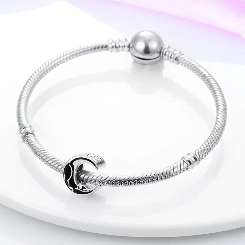 925 Sterling Silver Charm Holder Set – Bag Charm & Key Ring for DIY Jewelry