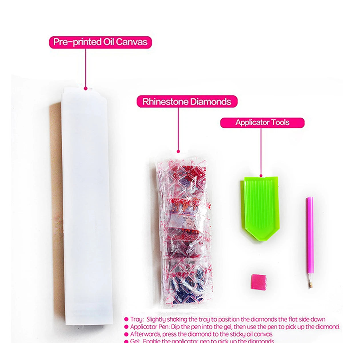 Flower Moon Diamond Painting Kit | Full-Drill Round Diamonds