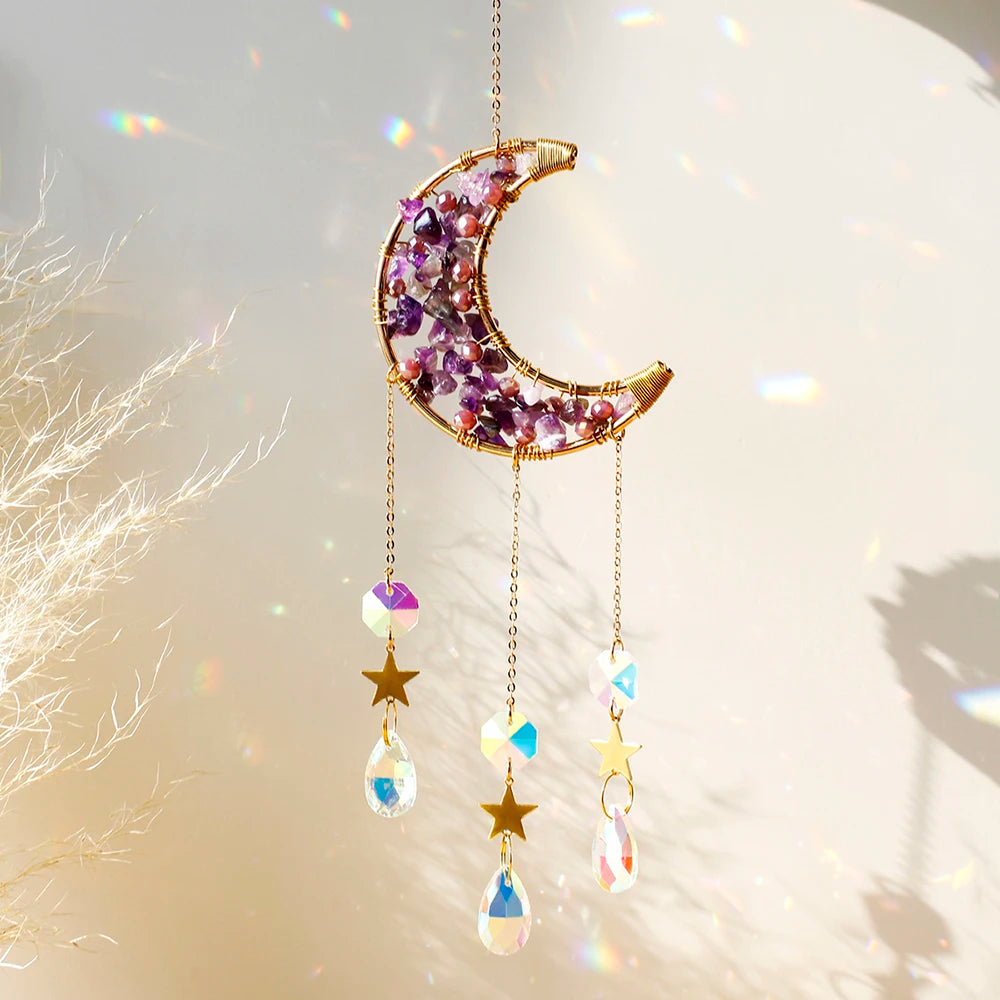 Crystal Moon Suncatcher