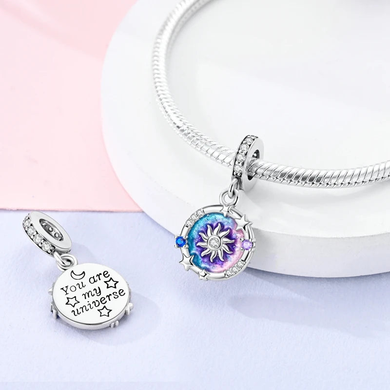 925 Sterling Silver Animal & Floral Charms for Bracelets – Cat, Sunflower & More