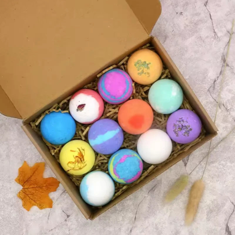 Essential Oil Bath Bomb Set — Relaxing Spa Gift Kit