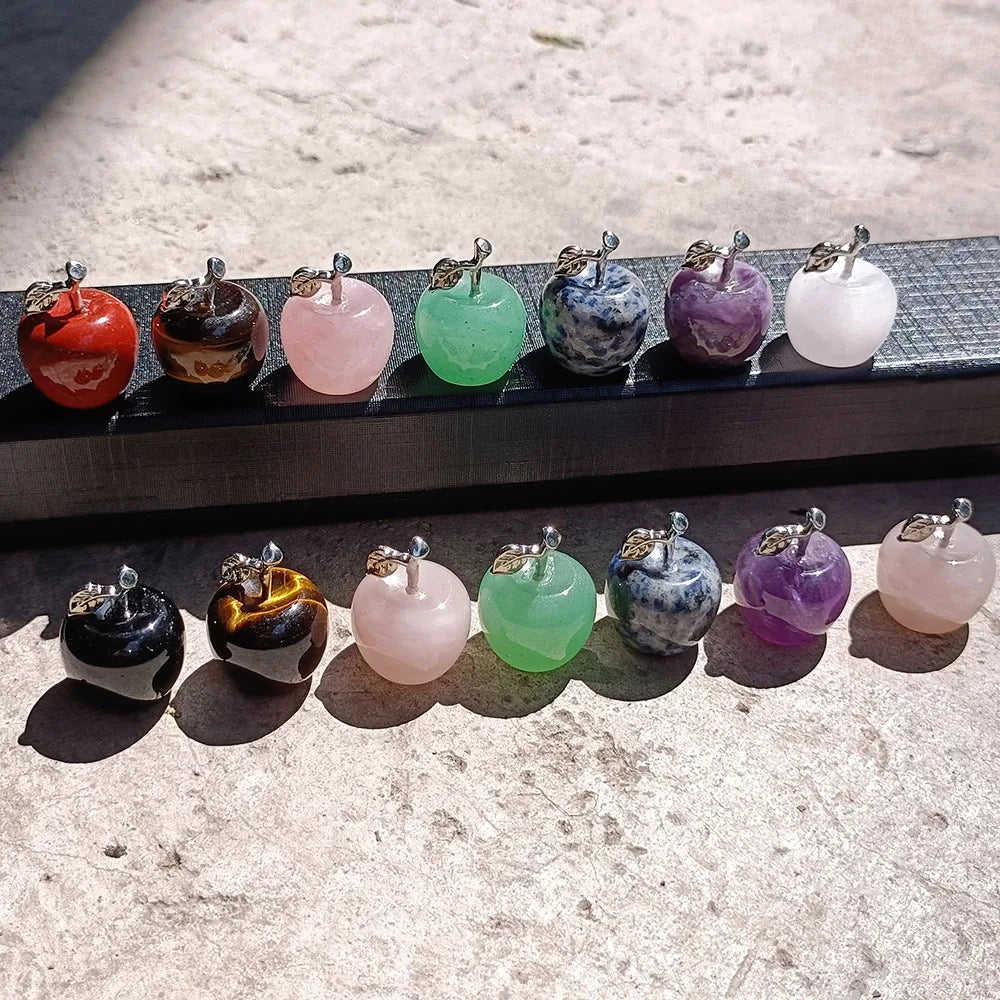 Mini Crystal Apple Gift Set | 7-Piece Stone Collection
