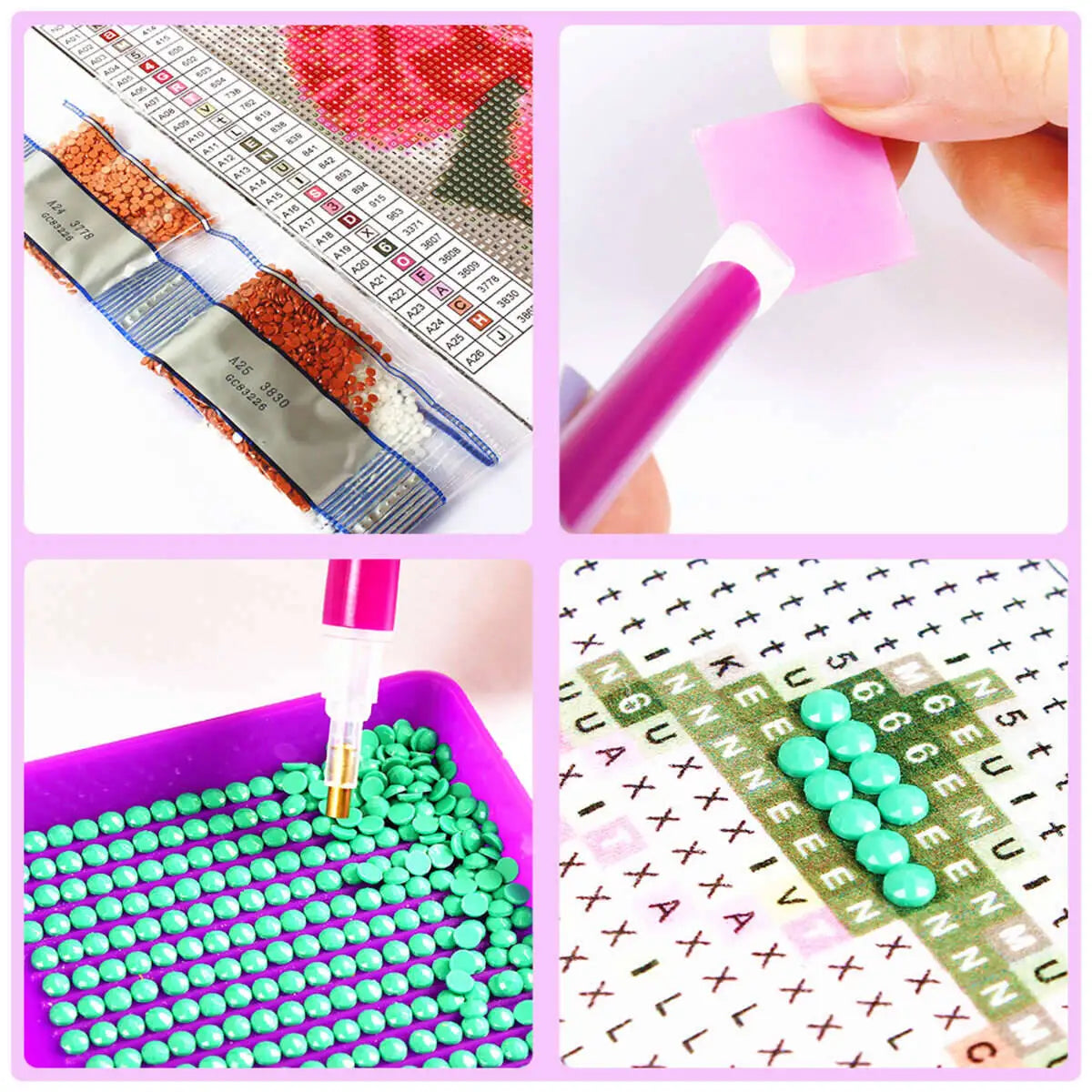 Mermaid Diamond Painting Kit | Full-Drill Round Diamonds