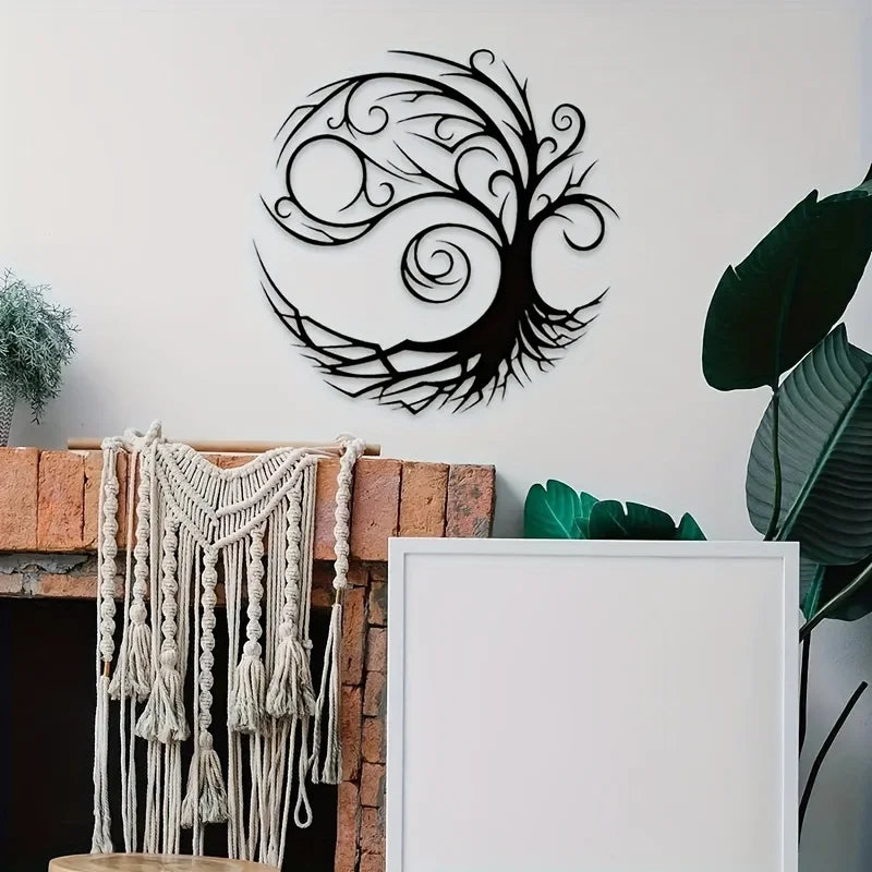 Spiral Tree of Life Metal Wall Art