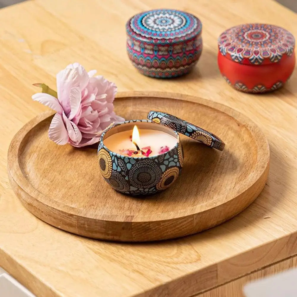 Dried Flower Scented Candles for Aromatherapy