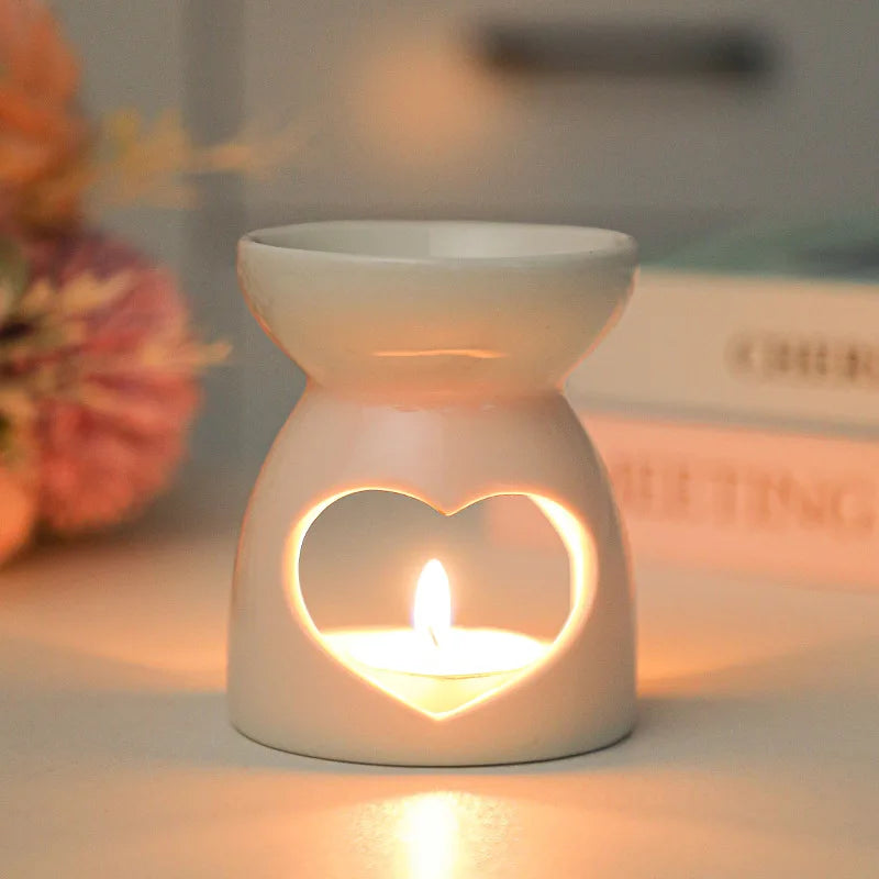 Ceramic Hollow Incense Burner & Aromatherapy Diffuser