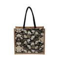 Floral Linen Tote Bag | Boho Bento Shoulder Bag for Women