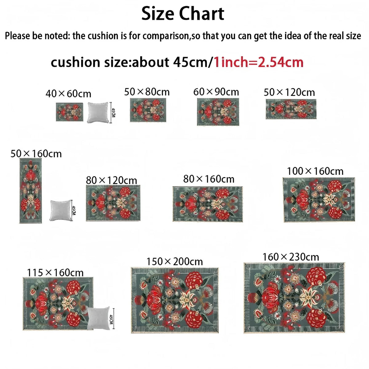 Autumn Maple Leaf Half-Circle Floor Mat