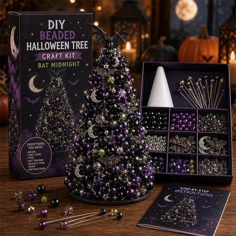 DIY Beaded Holiday Tree Kit | Christmas & Halloween Styles