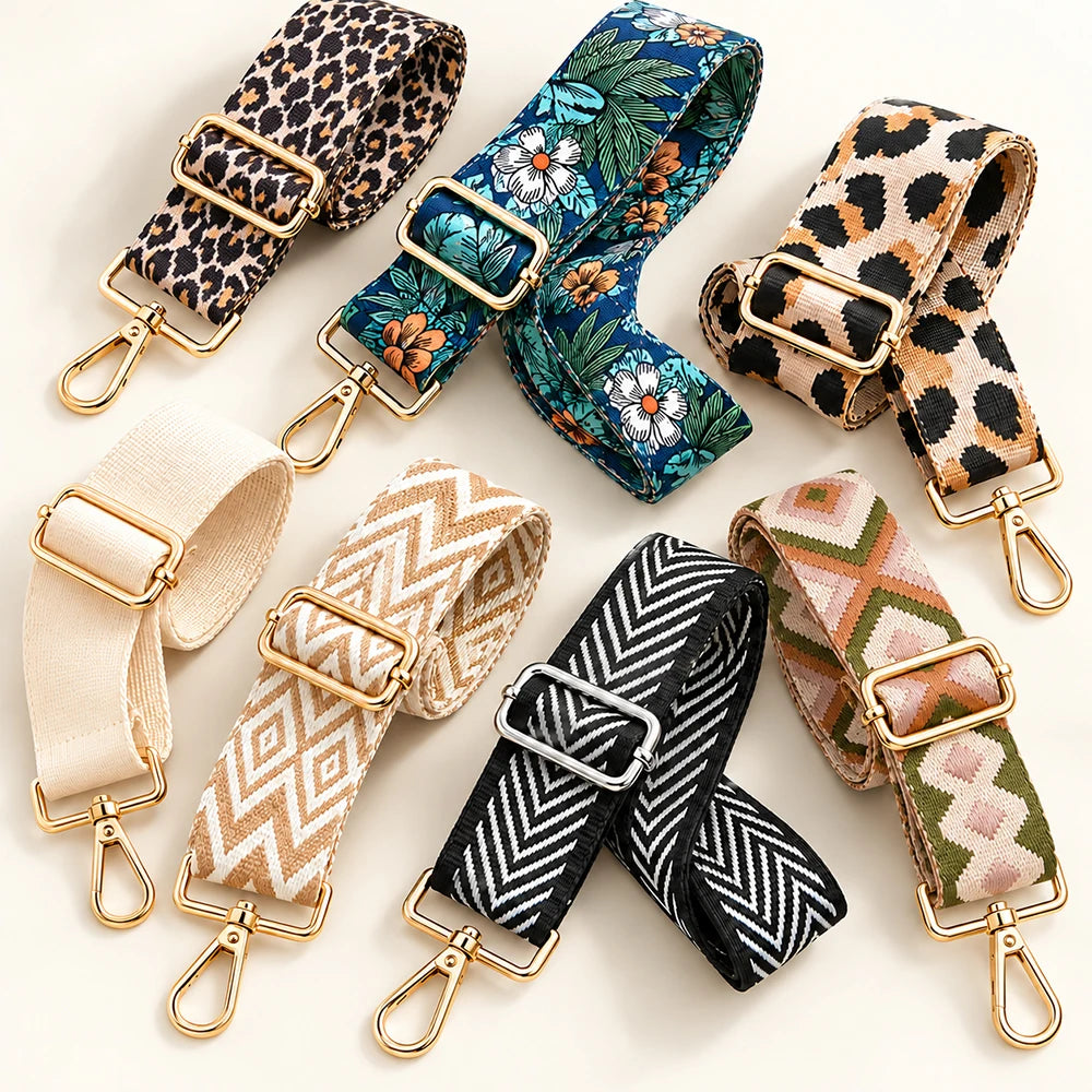 Boho Guitar-Style Bag Strap | Adjustable 80–140 cm