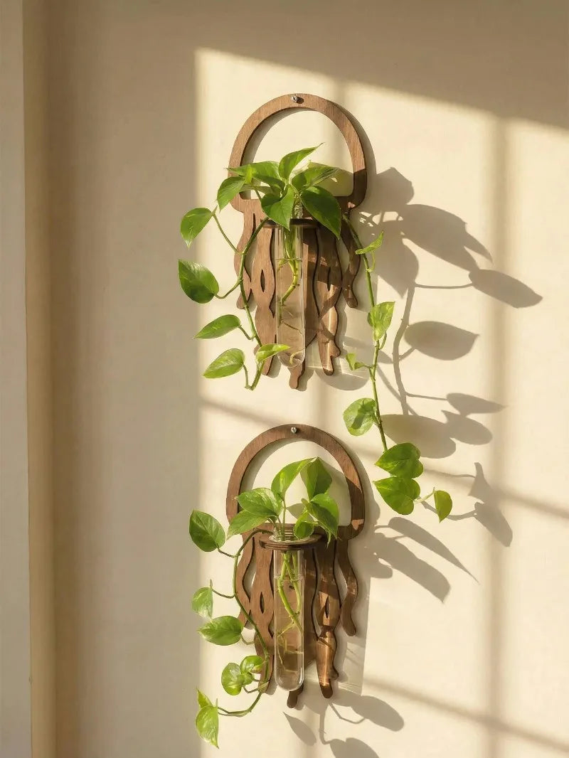 Wooden Wall Propagation Station | Sun, Jellyfish & Lantern