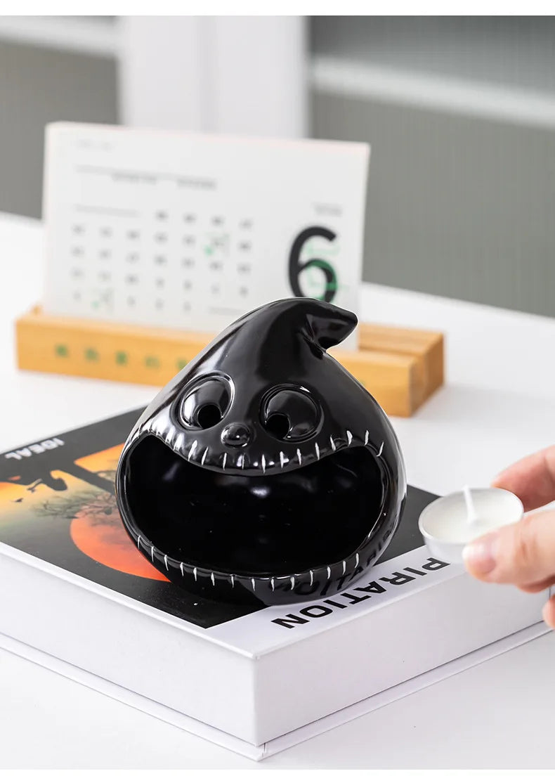 Halloween Ceramic Tealight Holder | Pumpkin, Witch & Monster Candle Holders