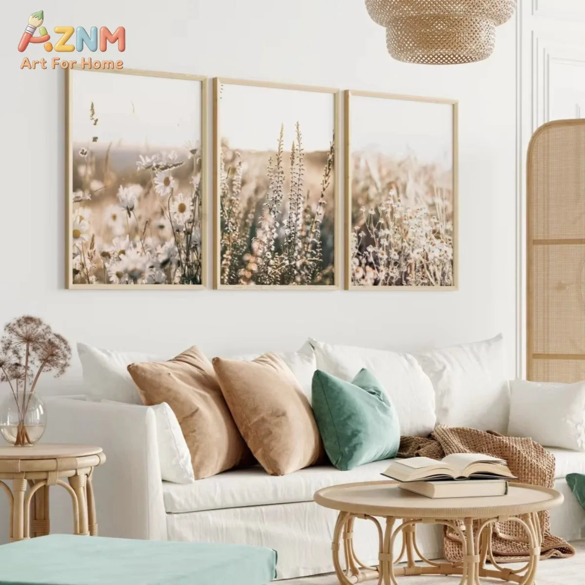 Muted Wildflower Photography Print | Neutral Botanical Wall Art