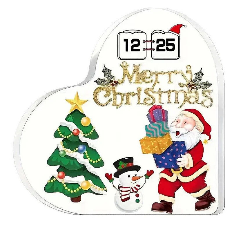 Christmas Heart Desktop Ornament with Stand