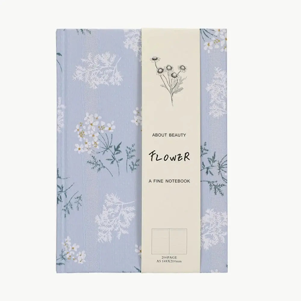A5 Fabric Cover Journal — Boho Cloth Notebook for Journaling, Sketching & School