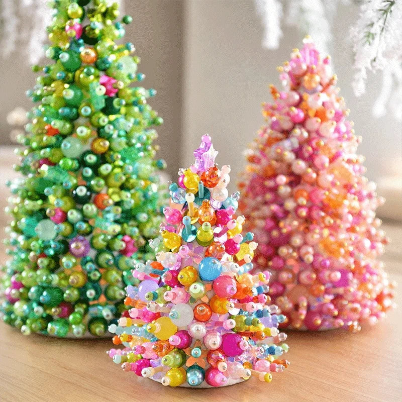 DIY Beaded Holiday Tree Kit | Christmas & Halloween Styles