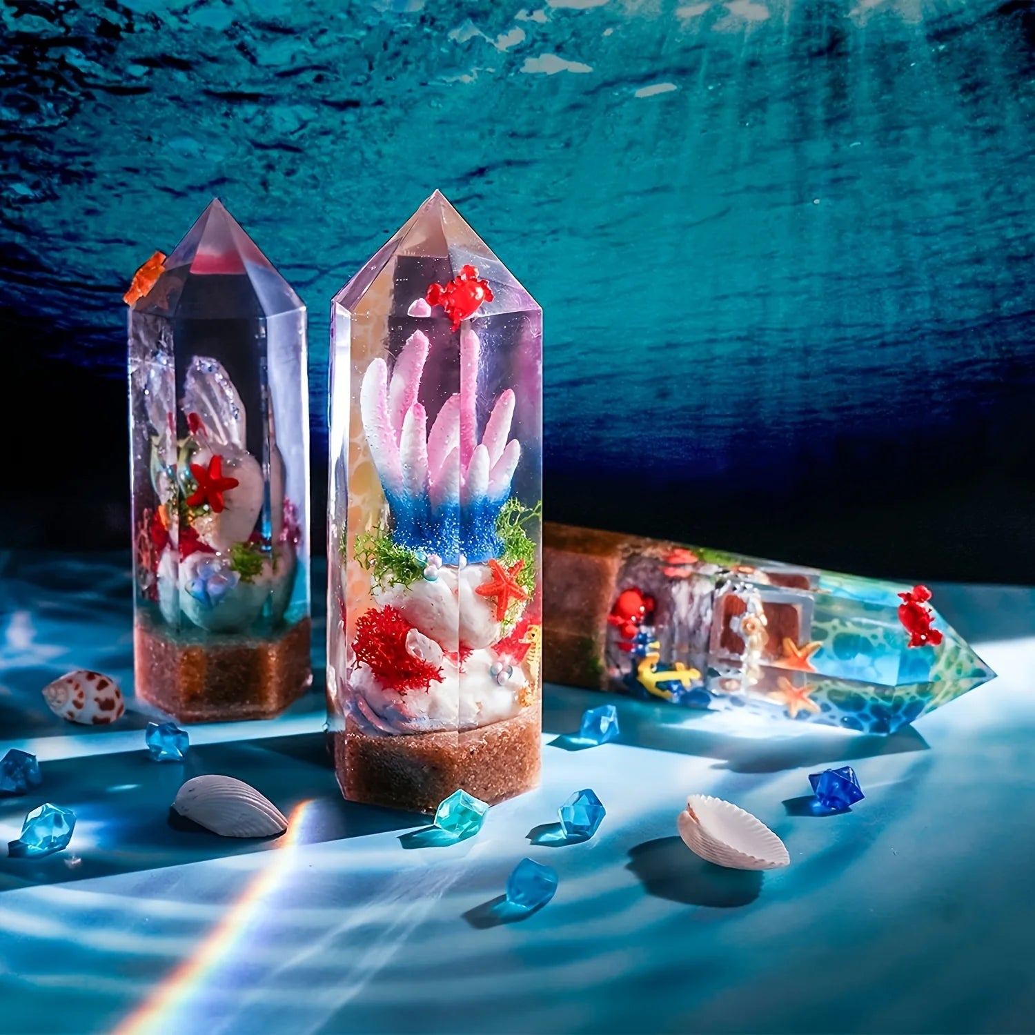 Crystal Tower Resin Mold Set — DIY Home Décor & Gift Making