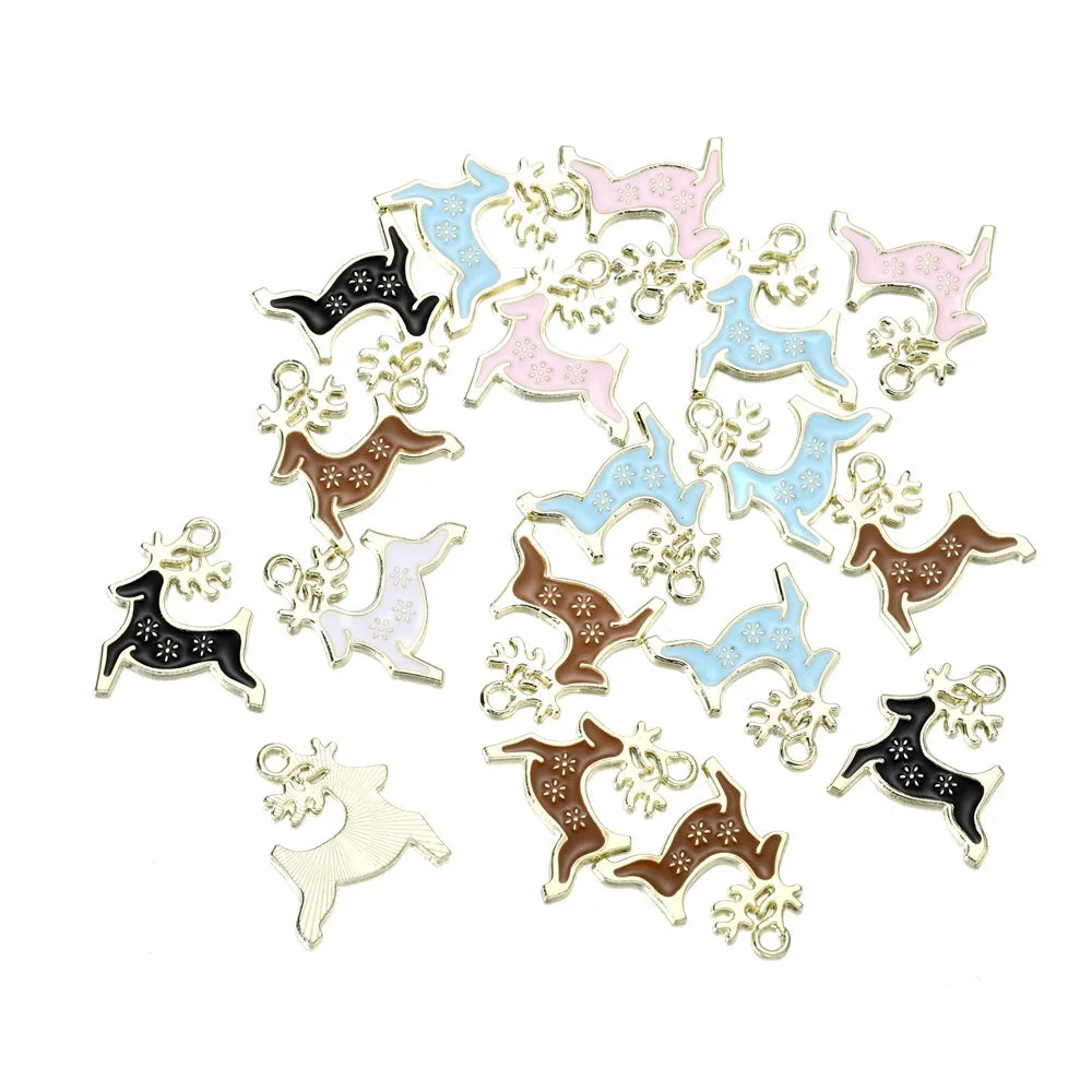 Mixed Colorful Enamel Charms – 10pcs DIY Bracelet & Necklace Pendants
