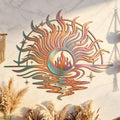 Celestial Sun & Moon Metal Wall Art