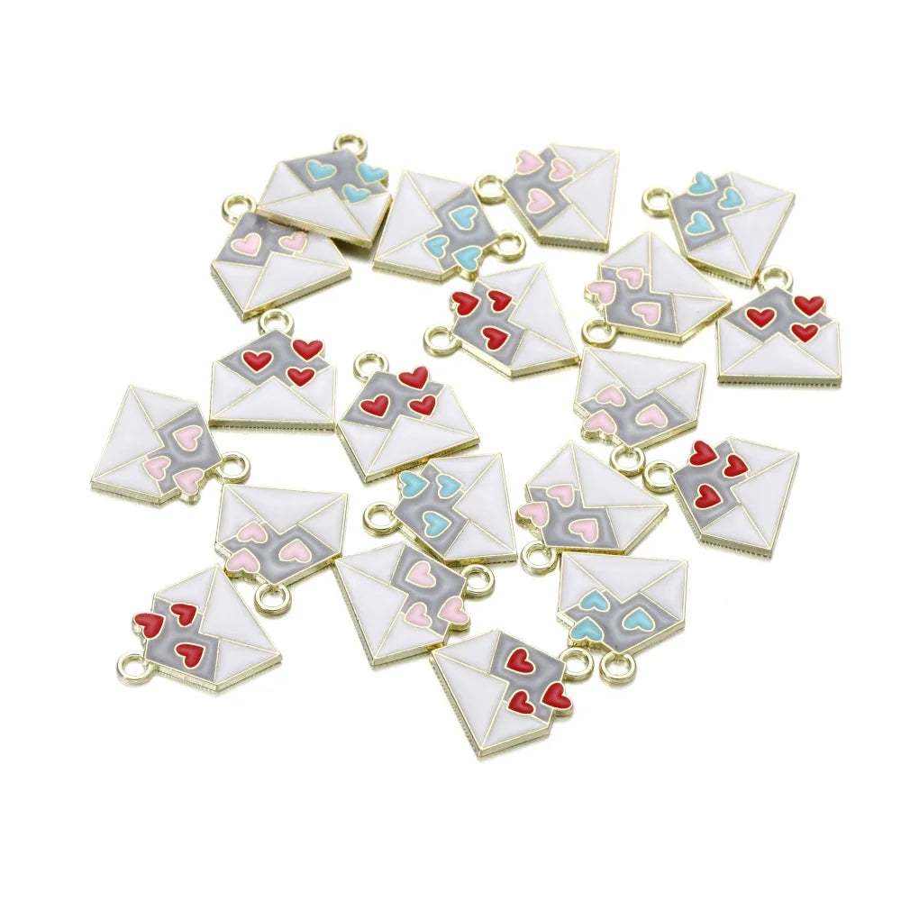 Mixed Colorful Enamel Charms – 10pcs DIY Bracelet & Necklace Pendants