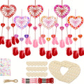 Wooden Heart Dream Catcher DIY Kit — Boho Craft Set with Feathers & Wool