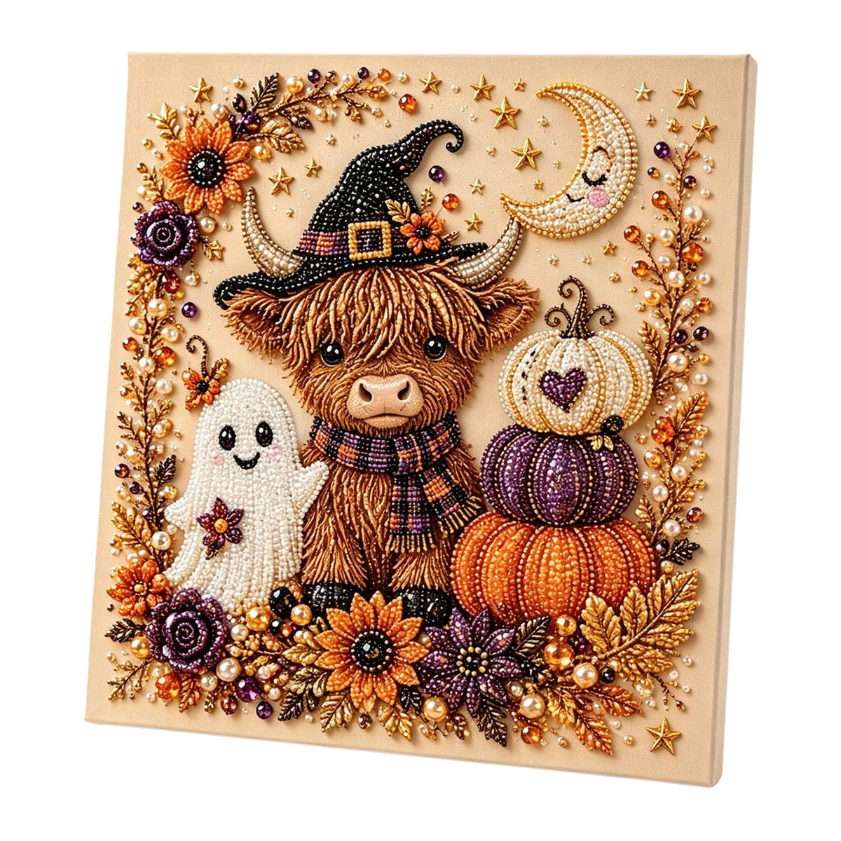 Halloween Pearl Diamond Painting Kit | Framed 20×20cm