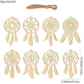Wooden Dream Catcher DIY Craft Set | 8-Piece Unfinished Feather Shape Ornaments