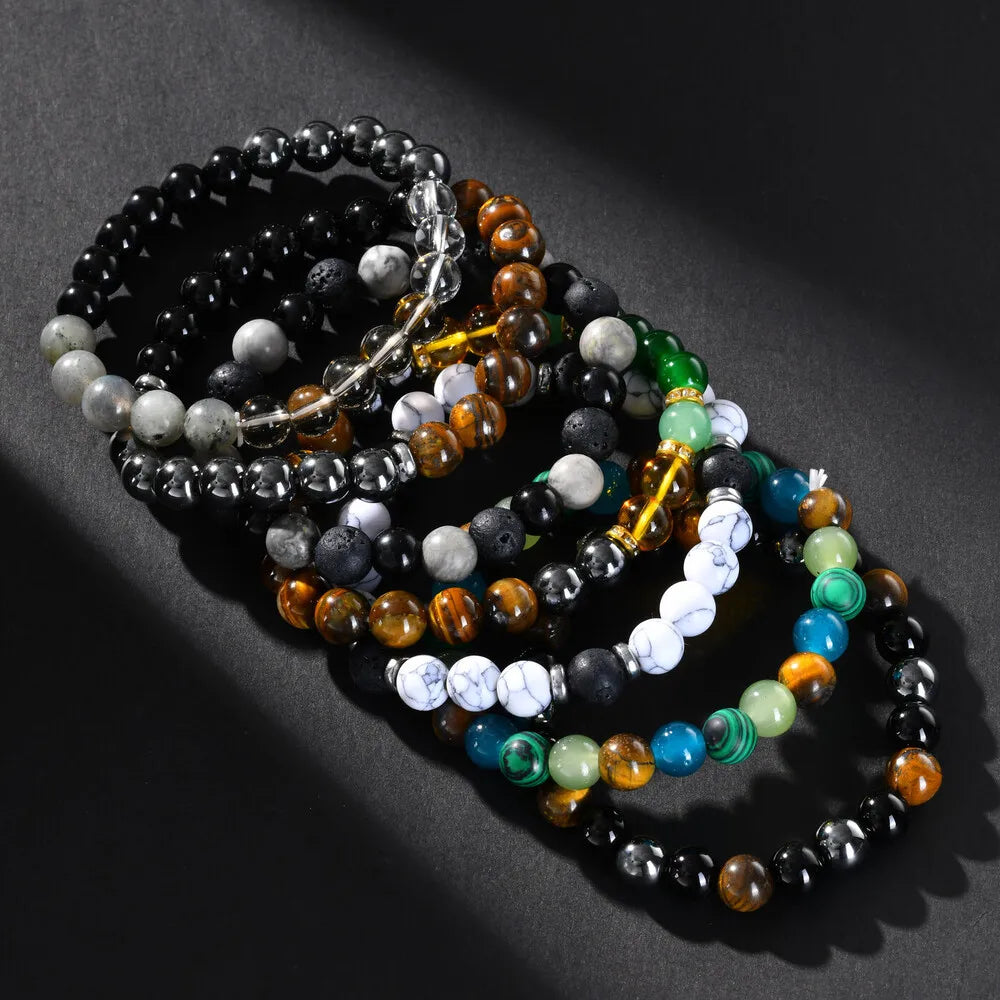 Natural Stone Bead Bracelet