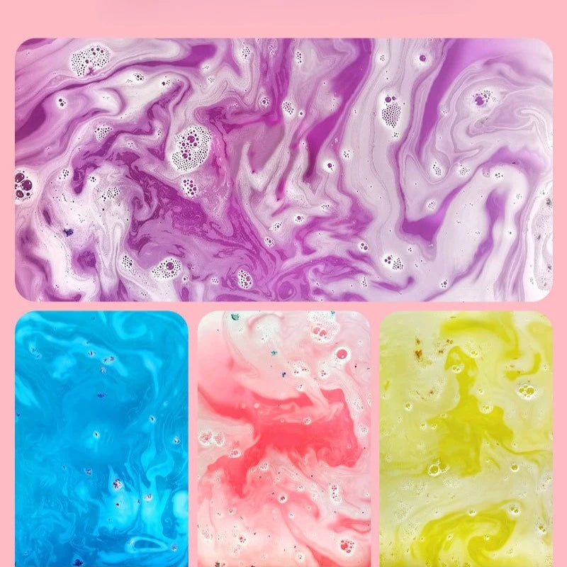 Botanical Bath Bombs with Dried Flowers & Essential Oils