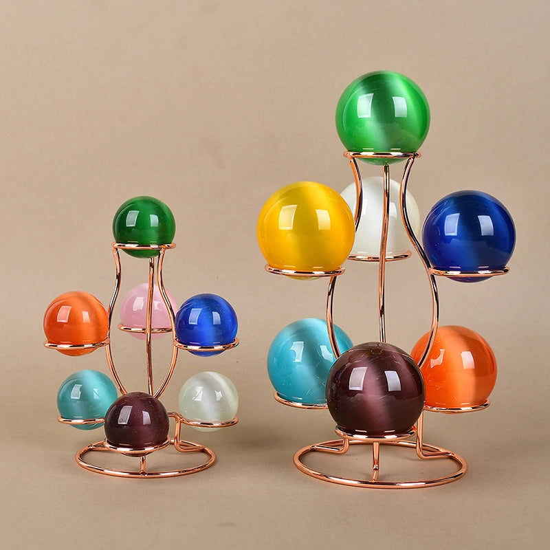 Crystal Ball Display Stand | Metal Sphere Holder in S & L