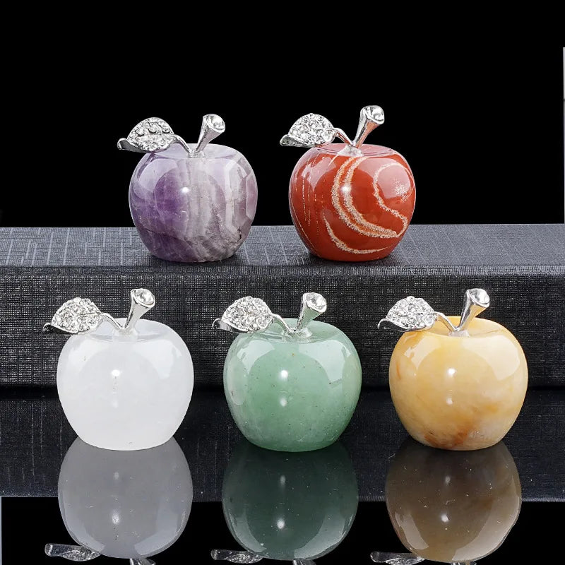 Mini Decorative Stone Apple Figurine | 30 mm