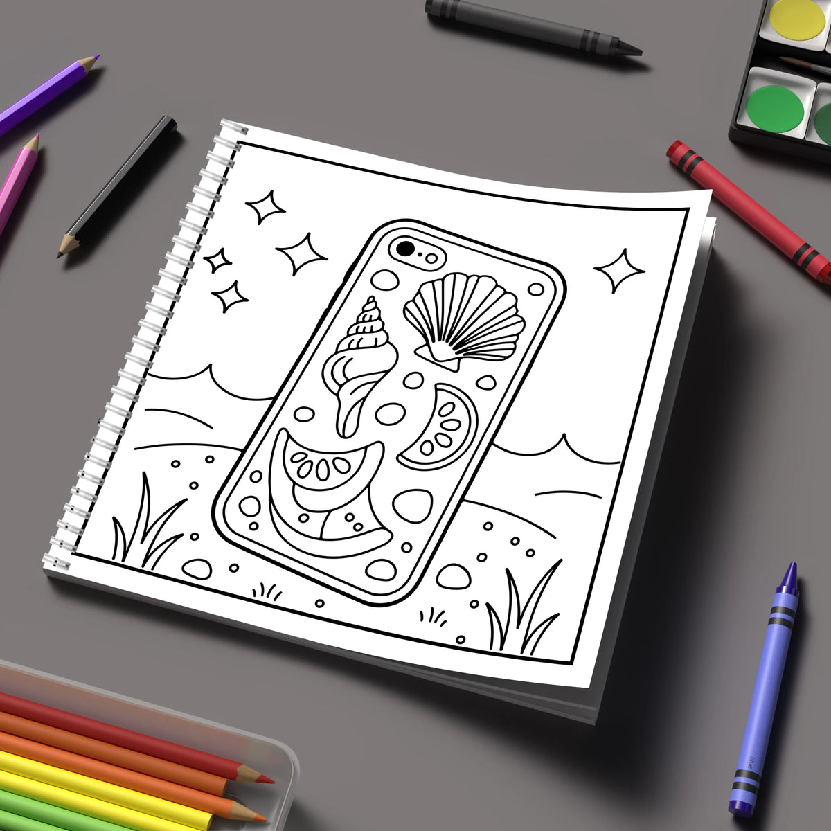 Summer Fun Coloring Book for Adults – 28 Pages of Whimsical Bliss