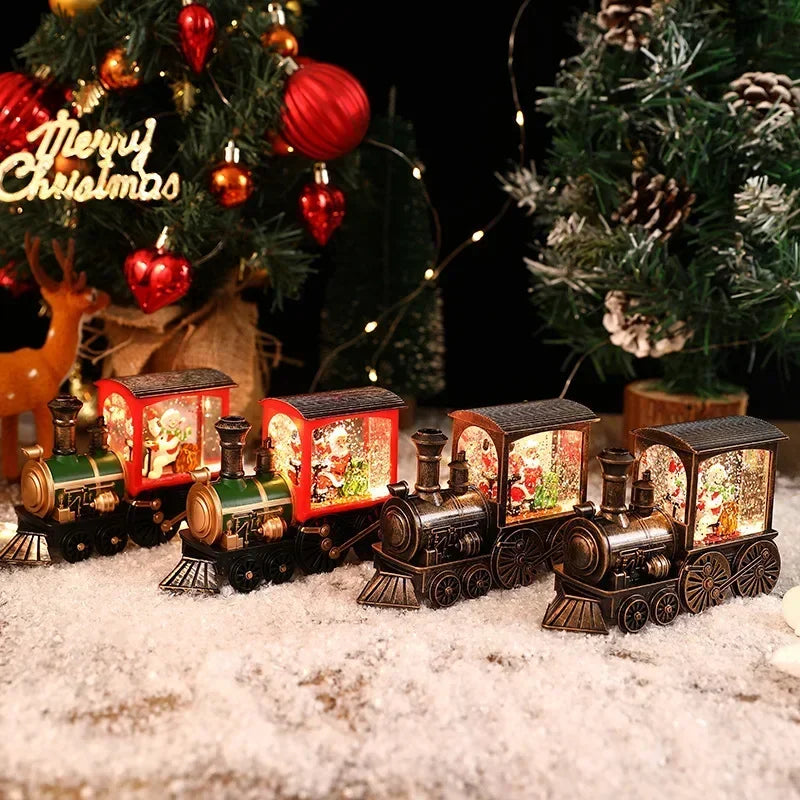 Light-Up Christmas Scene Decorations | Trains & Phone Booths