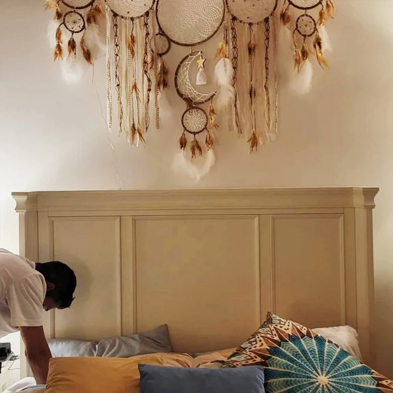 Boho Handmade Dreamcatcher Set — 5 Pieces