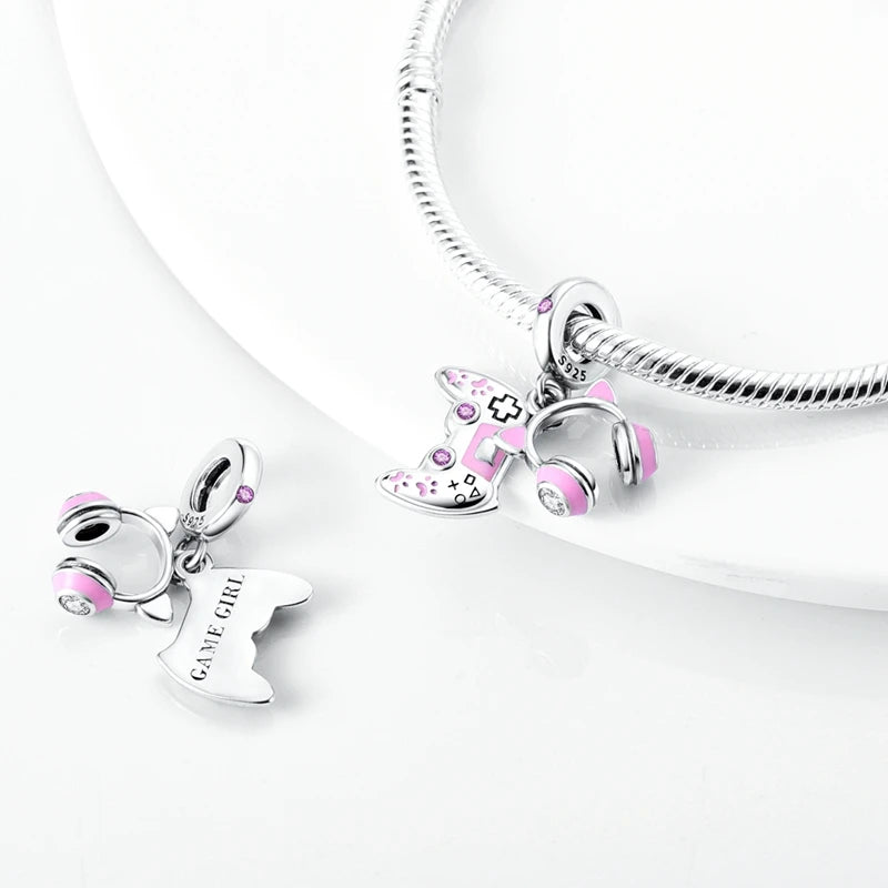925 Sterling Silver Charm Pendant | Hearts, Bows, Butterflies & More
