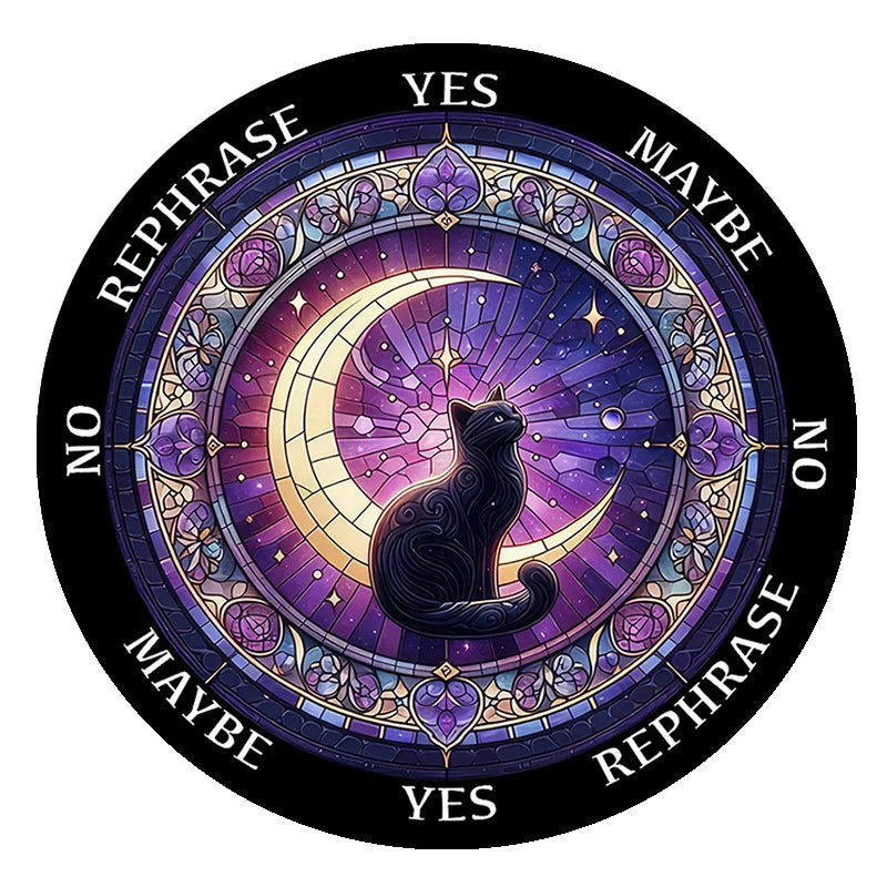 Black Cat Moon Pendulum Board