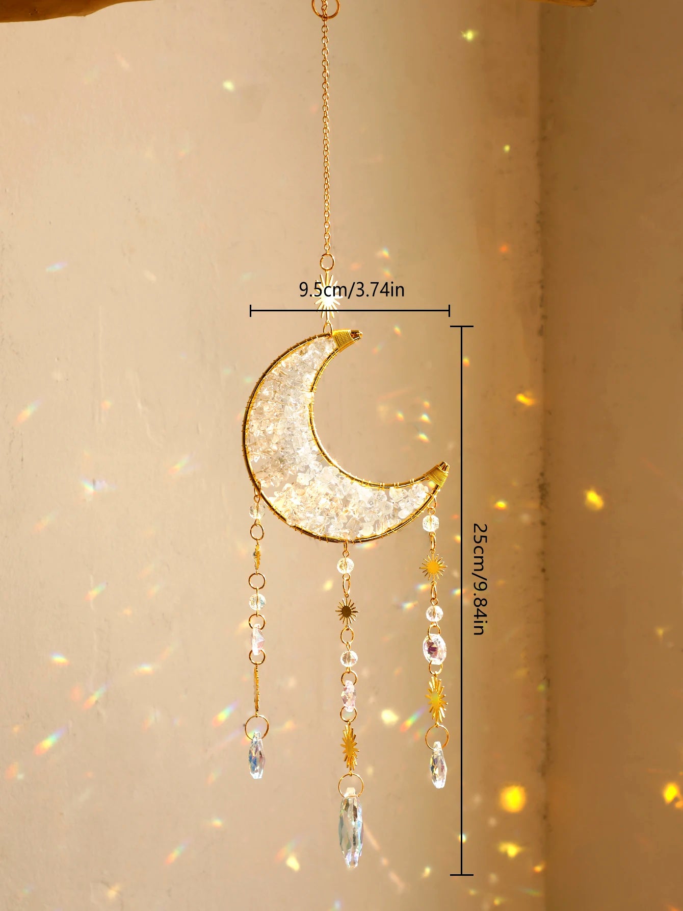 Crystal Moon Suncatcher