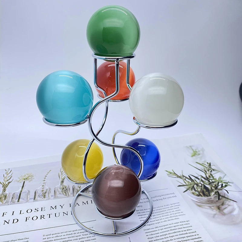 Crystal Ball Display Stand | Metal Sphere Holder in S & L